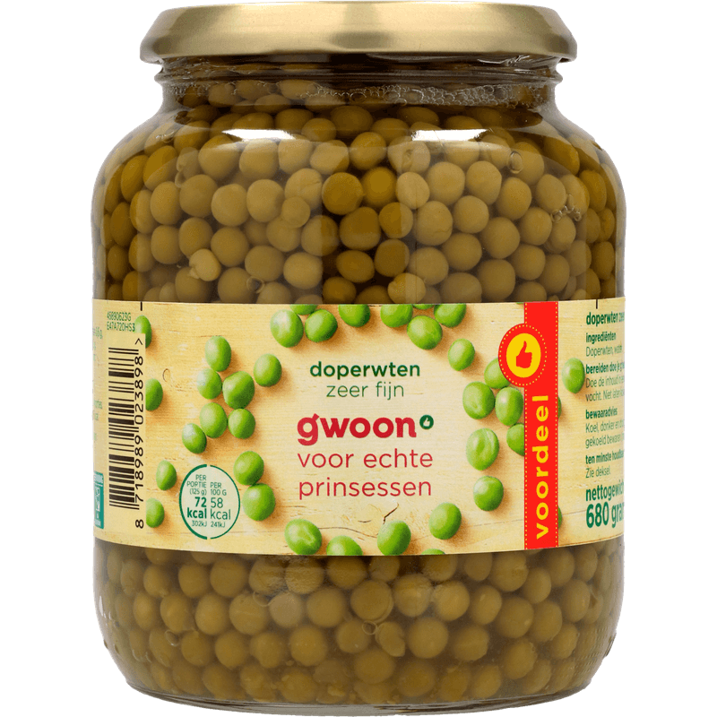 G'woon doperwt ef 680gr pt