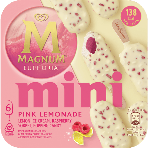 Foto van Ola Magnum mini euphoria 6 st. op witte achtergrond