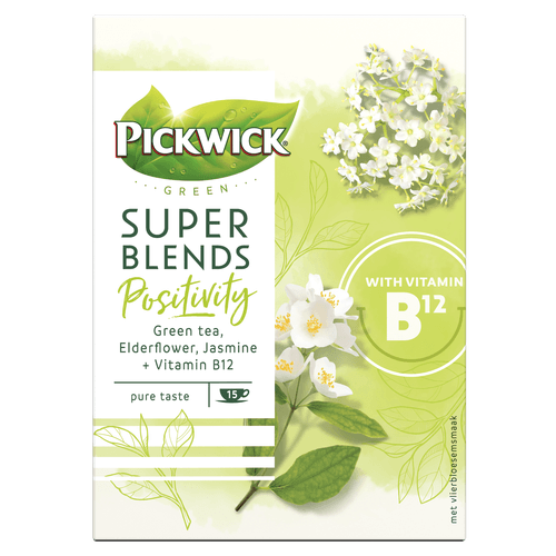 Foto van Pickwick Super blends positivity 15 zk. op witte achtergrond