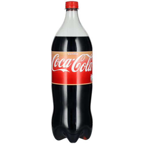 Foto van Coca-Cola Vanille op witte achtergrond