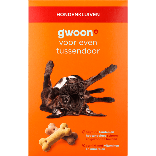 Foto van G'woon Hondenkluiven op witte achtergrond