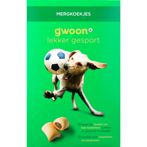 Foto van G'woon Mergkoekjes op witte achtergrond