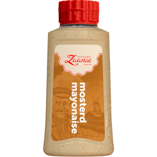 Foto van Van Wijngaarden's Mayonaise mosterd op witte achtergrond