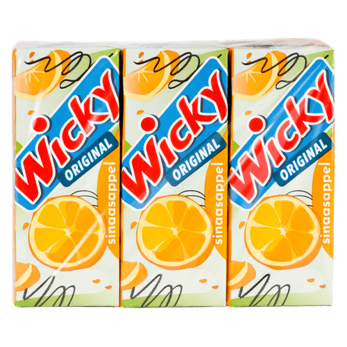 Foto van Wicky Sinaasappel 6x20 cl op witte achtergrond