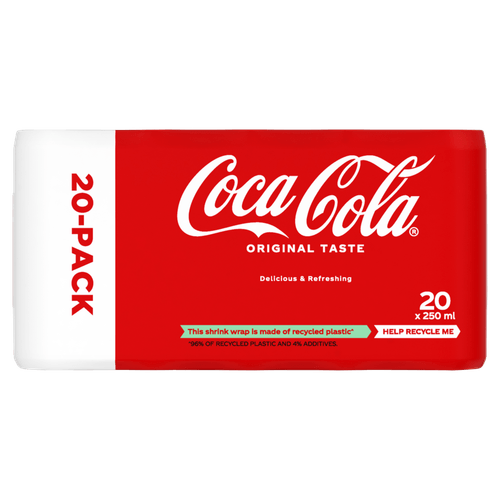 Foto van Coca-Cola Regular 20x25 cl op witte achtergrond