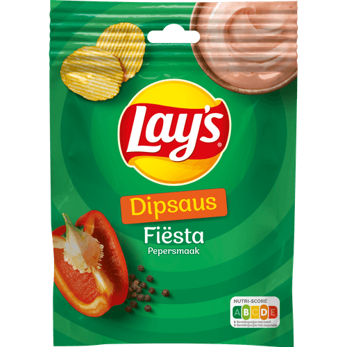 Foto van Lay's Dipsaus fiesta op witte achtergrond