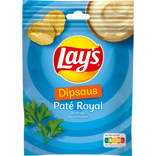 Foto van Lay's Dipsaus pate royal op witte achtergrond