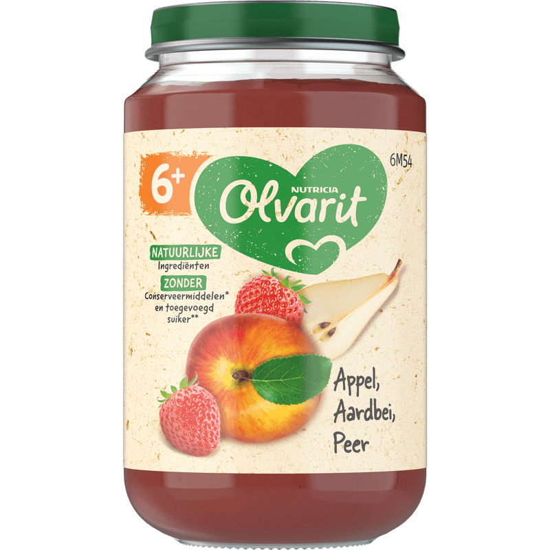 Olvarit Appel aardbei peer 6m+