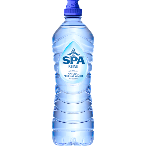 Foto van Spa Mineraalwater reine sportdop op witte achtergrond