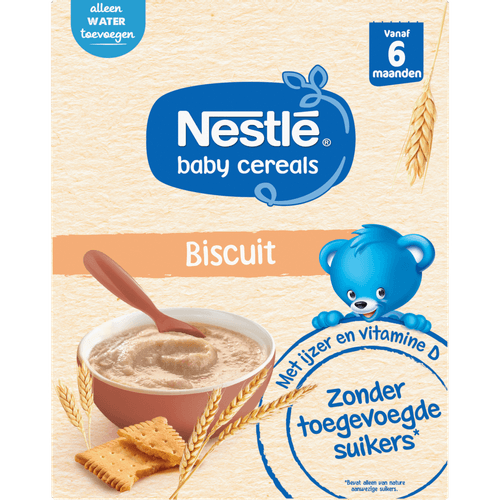 Foto van Nestlé Ontbijtpapje 6+ maanden biscuit op witte achtergrond