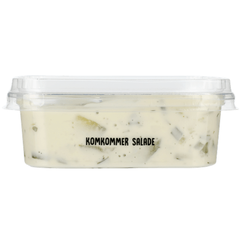 Foto van 1 de Beste Komkommer salade op witte achtergrond