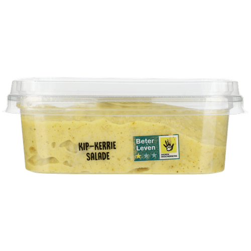 Foto van 1 de Beste Kip-kerrie salade op witte achtergrond