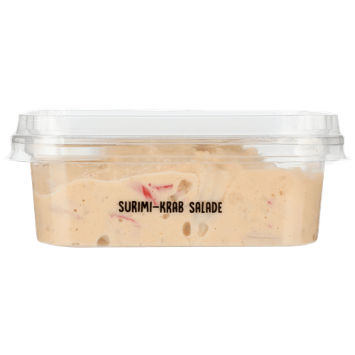 Foto van 1 de Beste Salade surimi krab op witte achtergrond