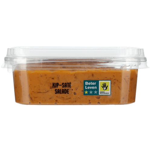 Foto van 1 de Beste Salade kipsaté op witte achtergrond