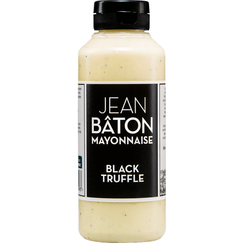 Foto van Jean Bâton Mayonnaise black truffle op witte achtergrond