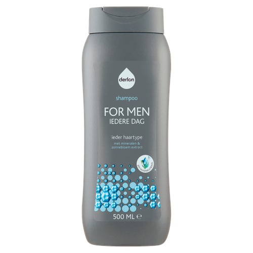 Foto van Derlon Shampoo men iedere dag op witte achtergrond