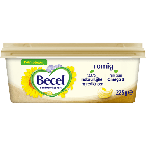 Foto van Becel Margarine romig op witte achtergrond