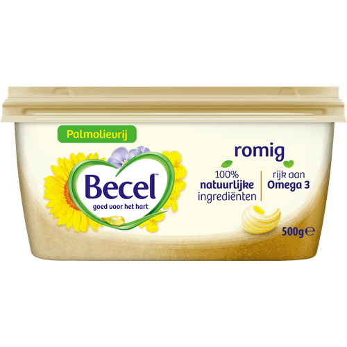 Foto van Becel Margarine romig op witte achtergrond