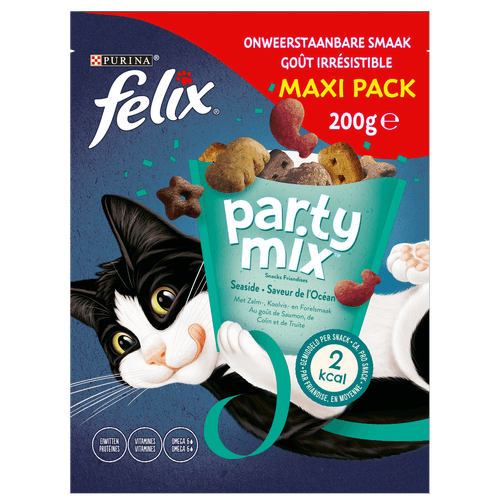 Foto van Felix Kattensnacks party mix seaside op witte achtergrond