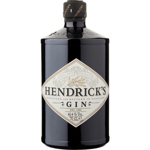 Foto van Hendricks Gin op witte achtergrond