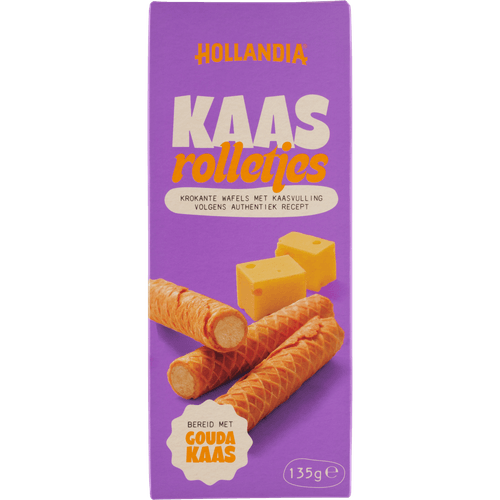 Foto van Hollandia Kaasrolletjes op witte achtergrond