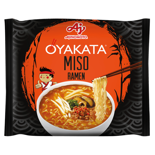Foto van Oyakata Noodles miso op witte achtergrond