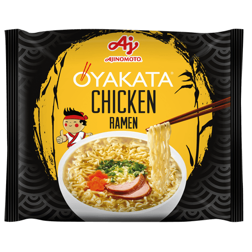 Foto van Oyakata Noodles chicken op witte achtergrond