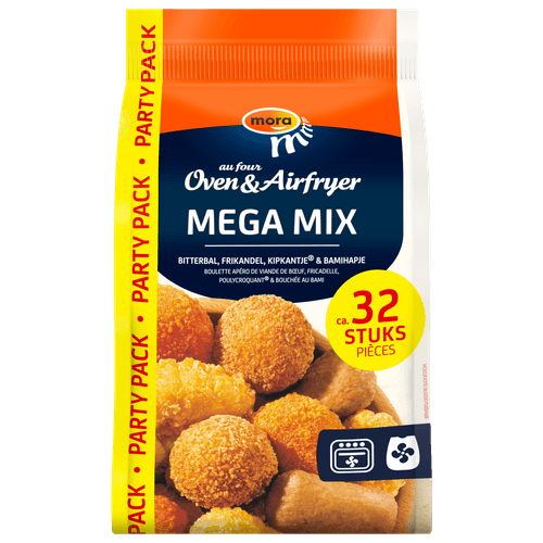 Foto van Mora Oven & airfryer mega mix 32 st. op witte achtergrond