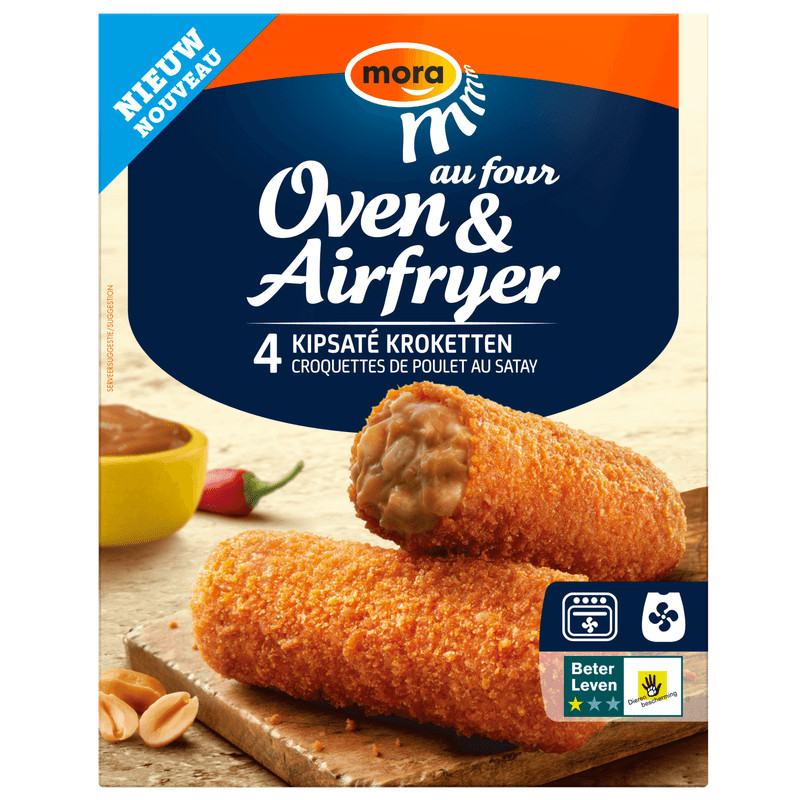 Mora Oven & airfryer kipsaté kroketten