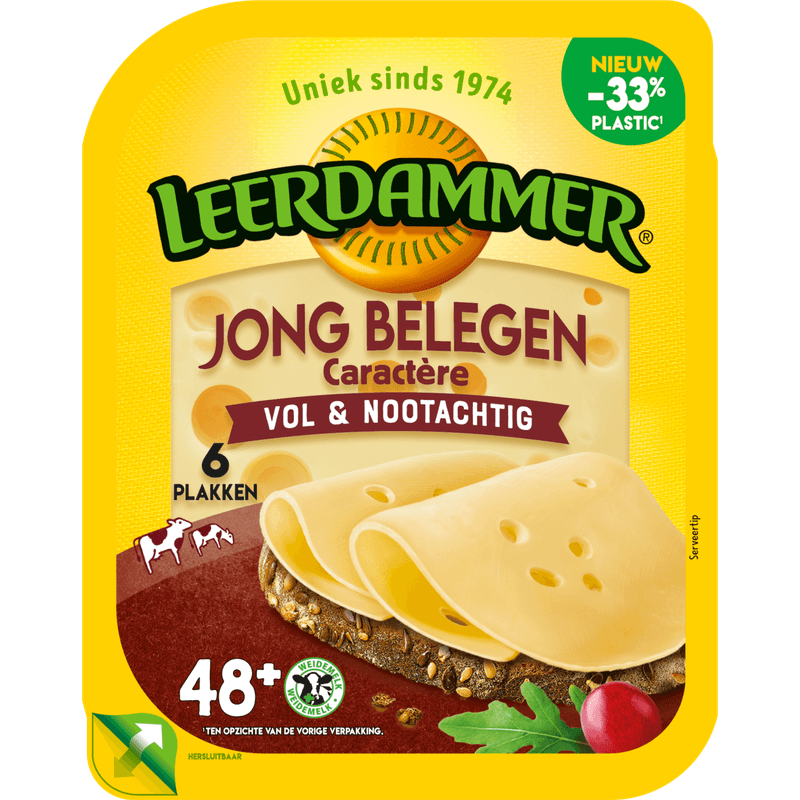 Leerdammer Jong Belegen Caractère plakken 150 g