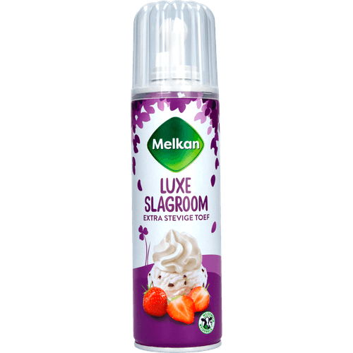 Foto van Melkan Weidemelk slagroom luxe op witte achtergrond