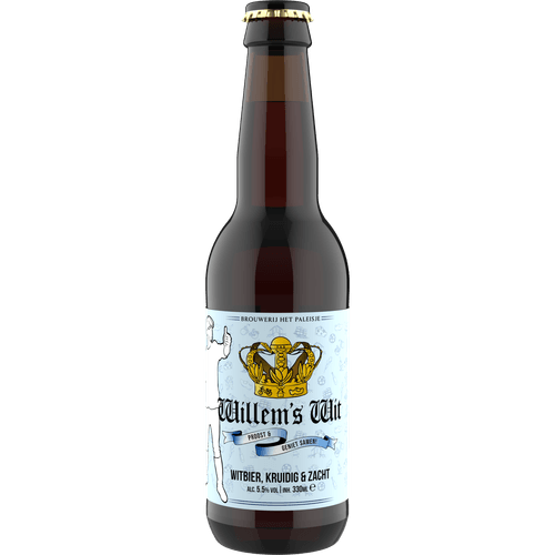 Foto van Willems wit op witte achtergrond