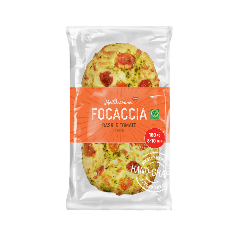 Boboli Duo focaccia basillicum & tomaat