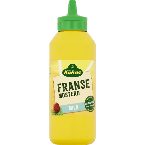Foto van Kühne Franse mosterd op witte achtergrond
