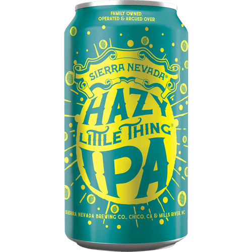 Foto van Sierra Nevada Hazy little thing ipa op witte achtergrond
