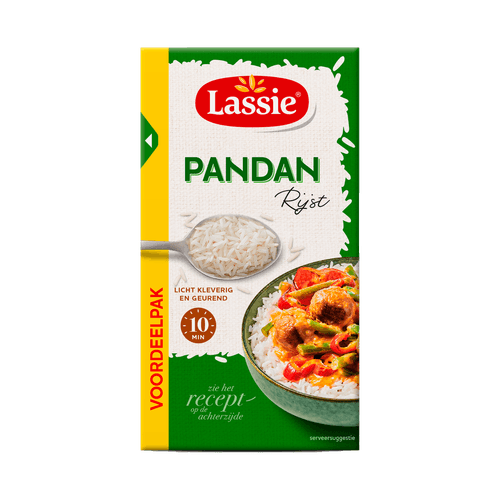 Foto van Lassie Pandanrijst voordeel op witte achtergrond