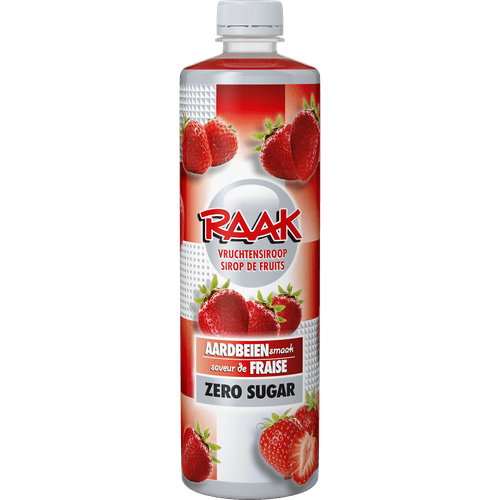 Foto van Raak Aardbei zero op witte achtergrond