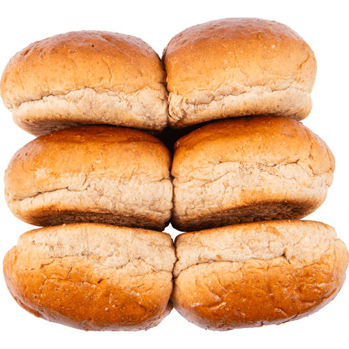 Foto van DekaVers Bakkersbollen bruin 6 stuks op witte achtergrond