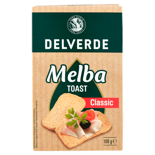 Foto van DELVERDE Melba toast classic op witte achtergrond
