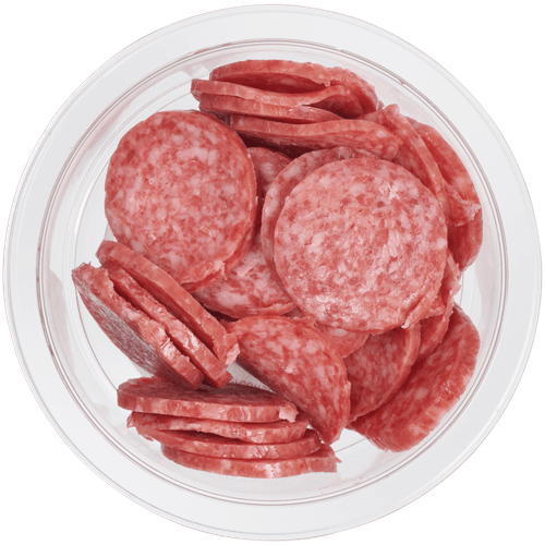 Foto van DekaMarkt Cervelaat naturel op witte achtergrond