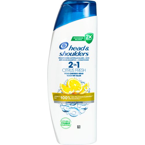 Foto van Head & Shoulders Shampoo citrus 2 in 1 op witte achtergrond