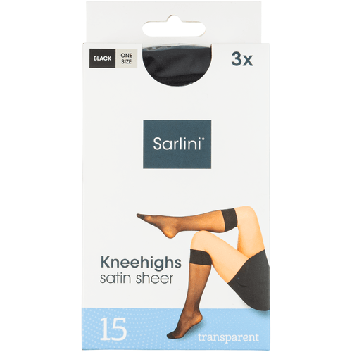 Foto van Kneehigh socks black 15den lycra op witte achtergrond