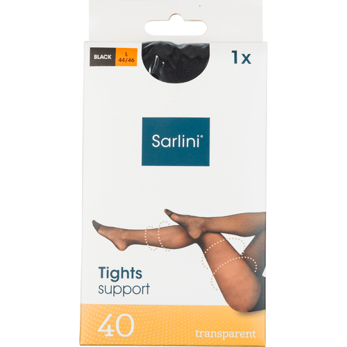 Foto van Tights shape black 40 den lycra mt 44/46 op witte achtergrond