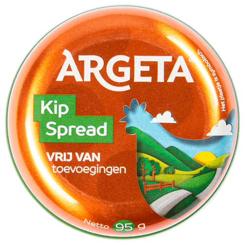 Foto van Argeta Kip spread op witte achtergrond