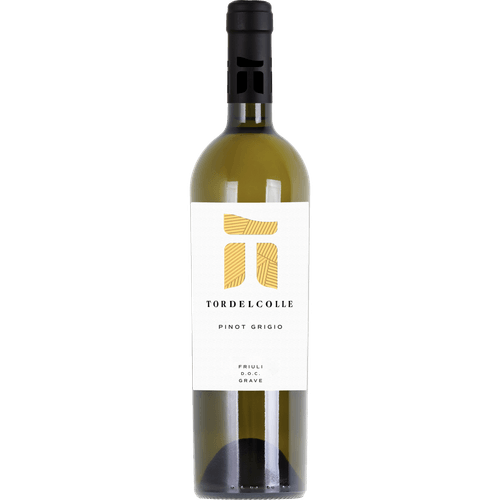 Foto van Tor del colle Pinot grigio op witte achtergrond