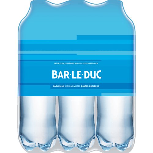 Foto van Bar le Duc Mineraalwater koolzuurvrij 6x 1.5l op witte achtergrond