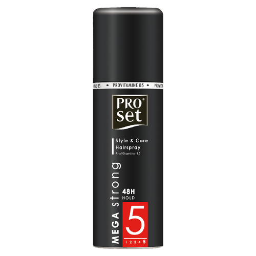 Foto van Proset Hairspray megastrong mini op witte achtergrond