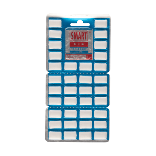 Foto van Smart Gum Kauwgom spearmint met xylitol op witte achtergrond