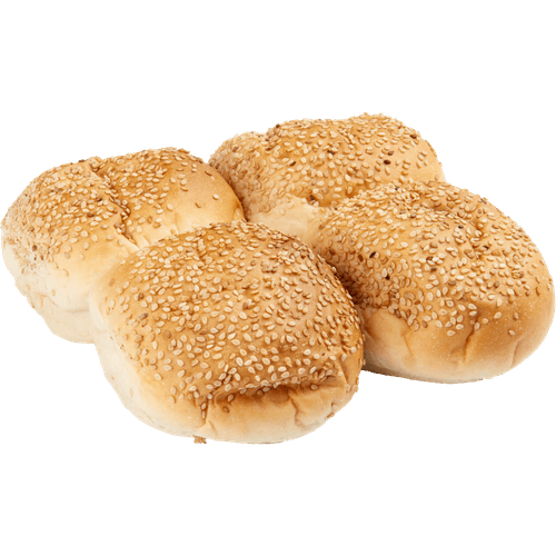 Foto van DekaVers Hamburgerbol 4 stuks op witte achtergrond