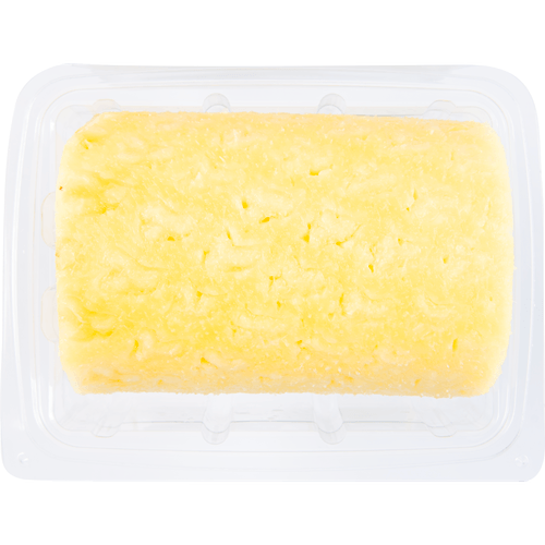 Foto van Healthy Hand Ananascilinder op witte achtergrond